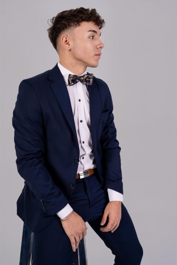 Ambo Azul Satinado Slim Fit - Imagen 6