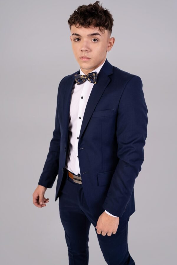 Ambo Azul Satinado Slim Fit - Imagen 7