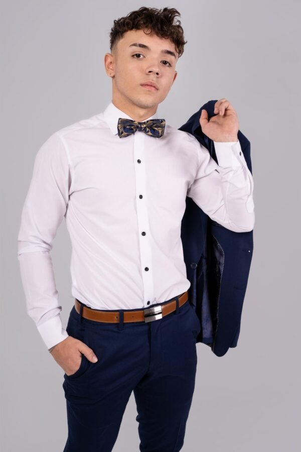 Ambo Azul Satinado Slim Fit - Imagen 9