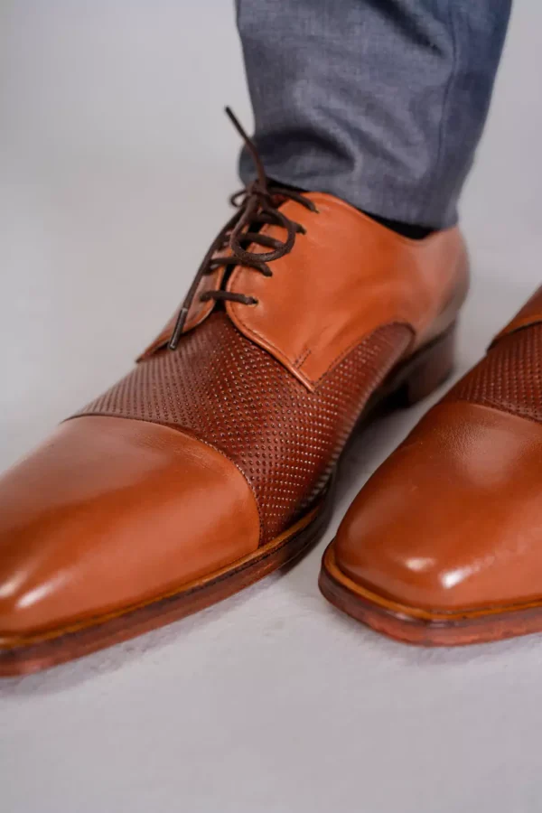 Oxfords marrones con punta cuadrada - Imagen 2