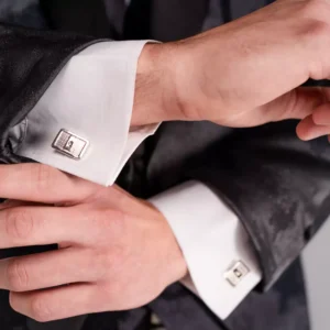 Gemelos plateados para eventos